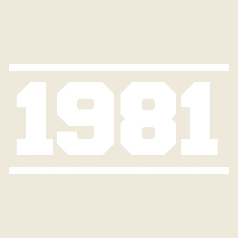1981 Cadeau rétro 1981 original 1981