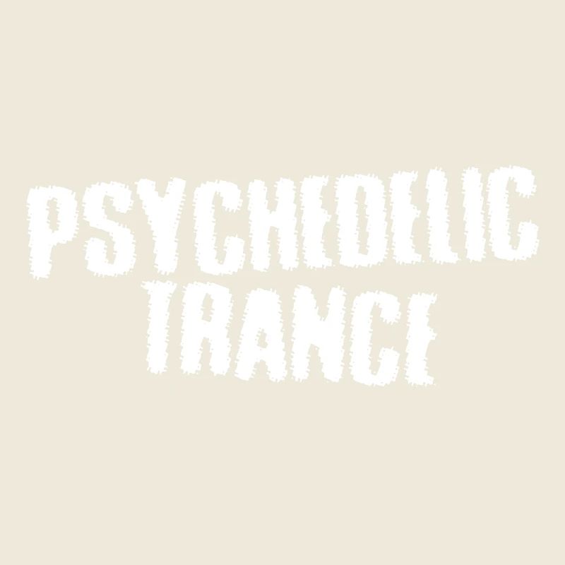 PsychoTrance Distressed Typography