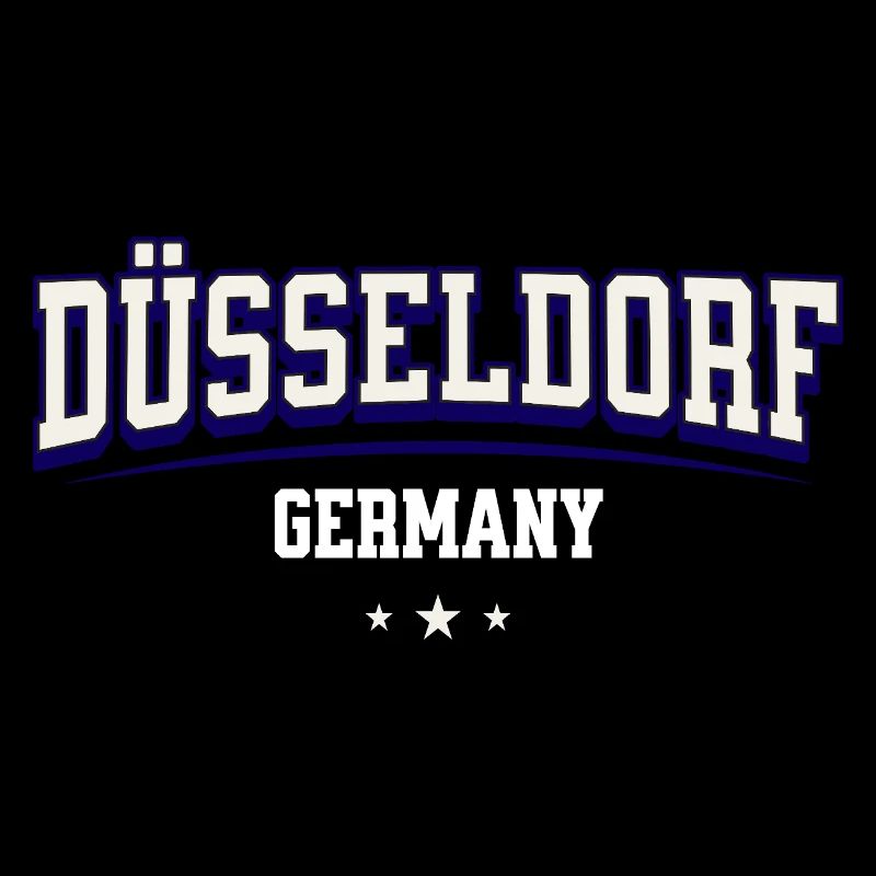 Düsseldorf Deutschland Varsity-Logo