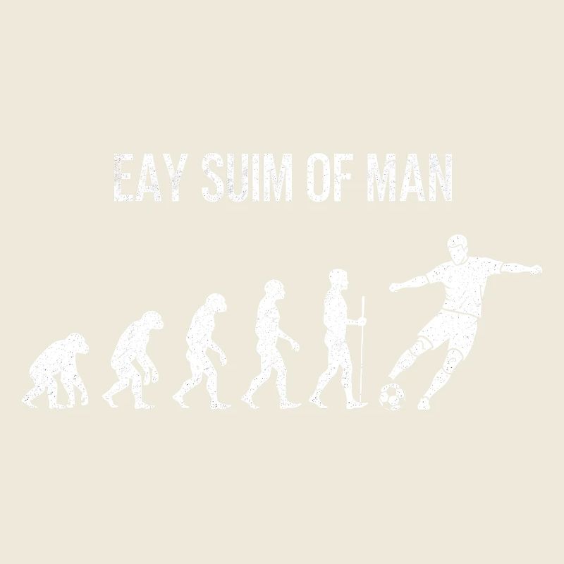 Evolution du football - Design rétro des joueurs de football