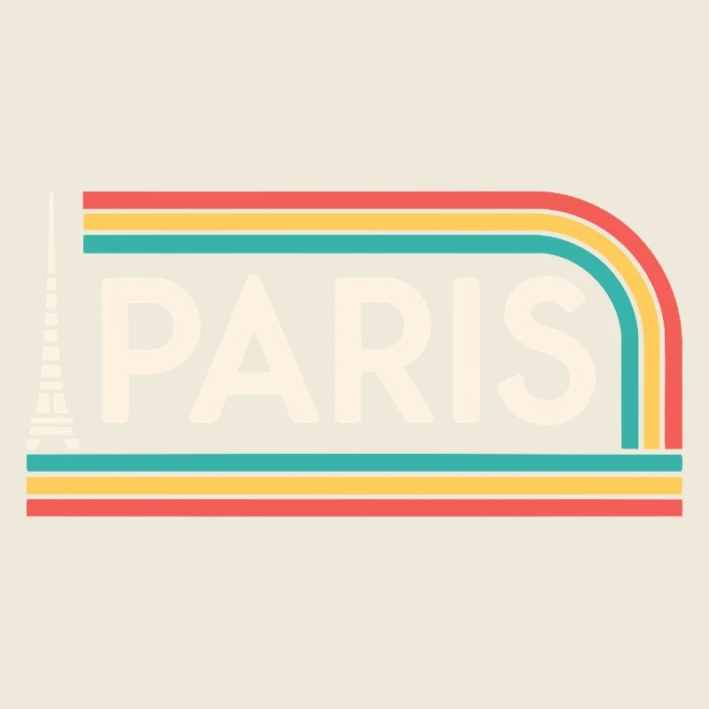 Paris Rainbow Retro