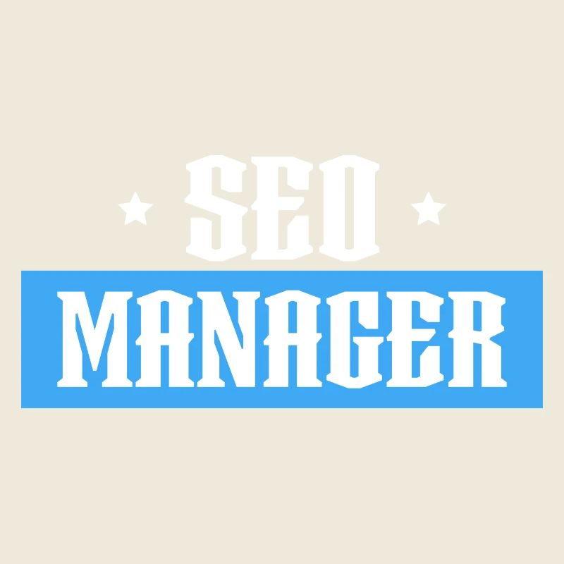 SEO Manager tshirt bleu noir