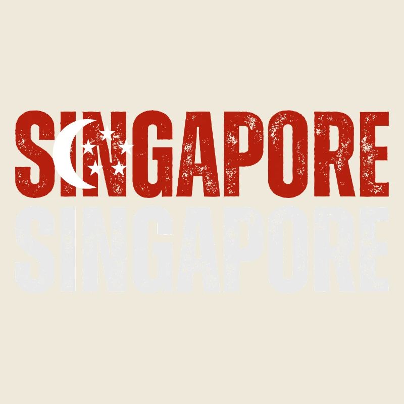Drapeau de Singapour, j’aime Singapour
