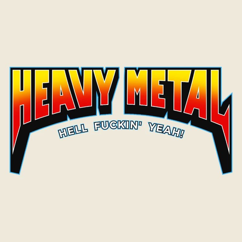 Heavy Metal Hell Yeah Text Logo