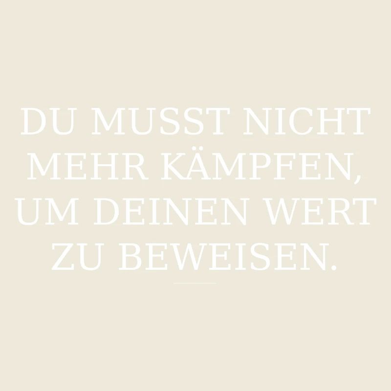 Wert statt Kampf Typografie