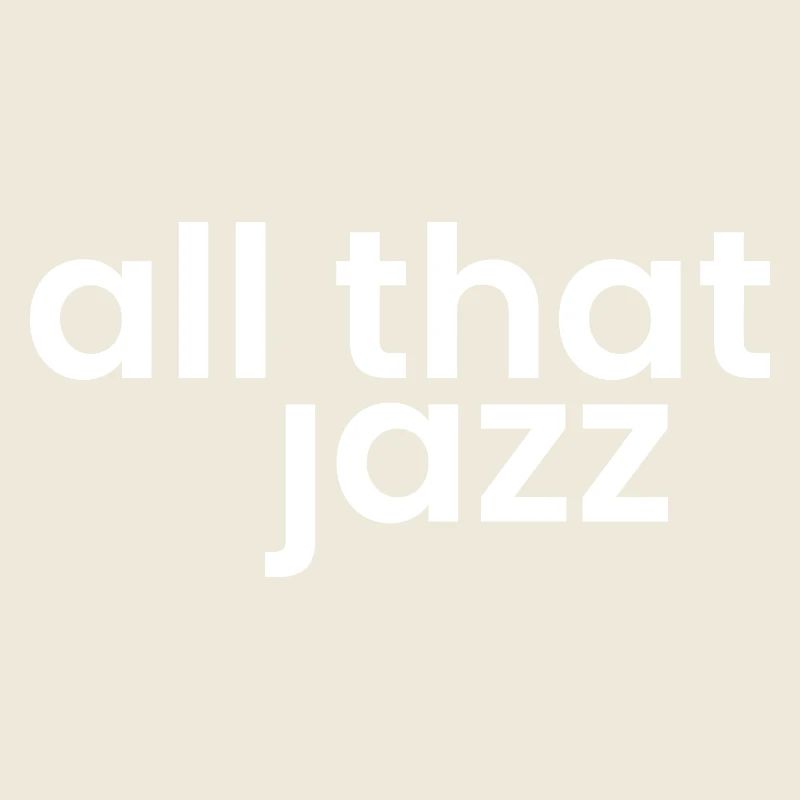 Phrase jazz Typographie en gras