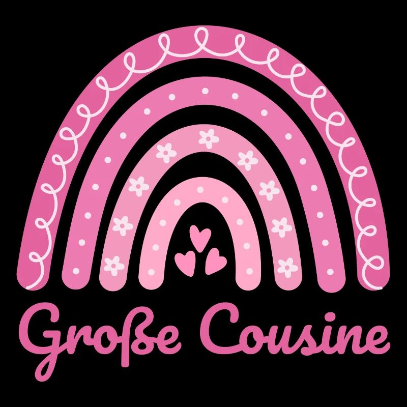 Große Cousine Boho Regenbogen