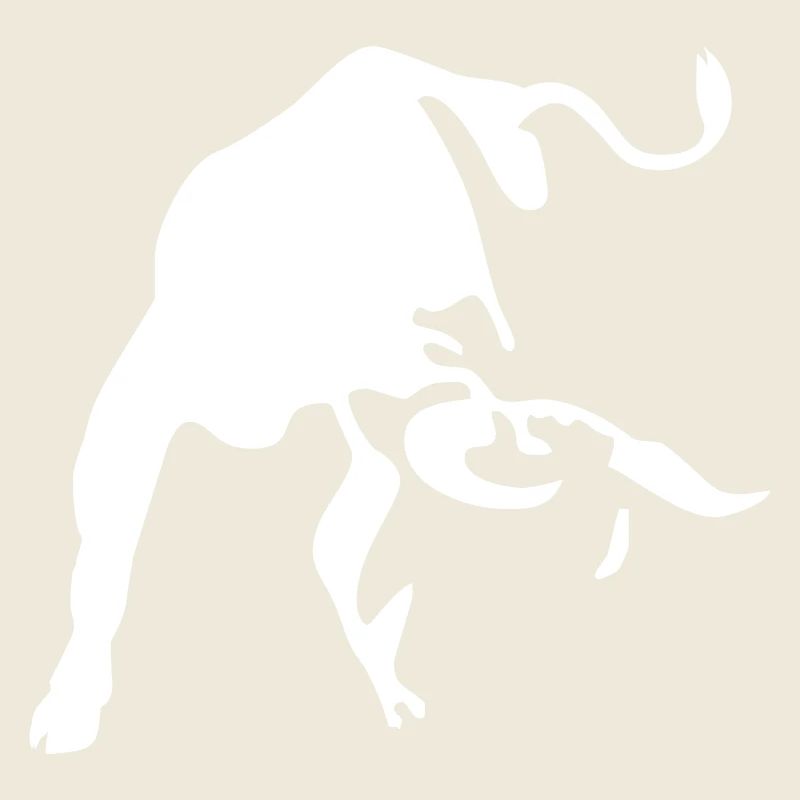 Art minimal de la silhouette de taureau
