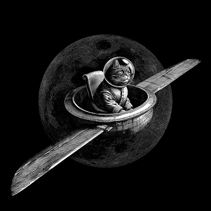 True Moon Love - Chat volant