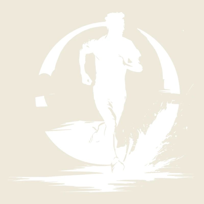 Marathon Junge Zeichnung