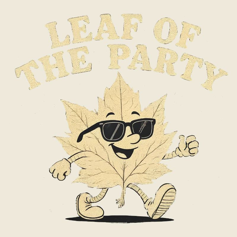 Blatt der Party Happy Fall Ernte Herbstblatt