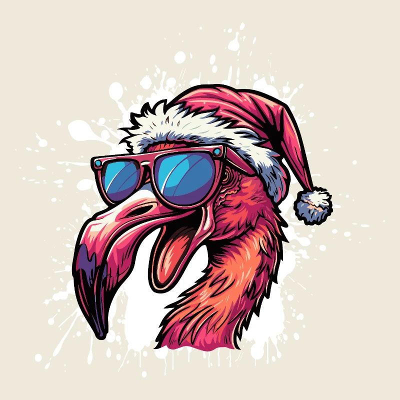 Flamingo Weihnachten Lustig