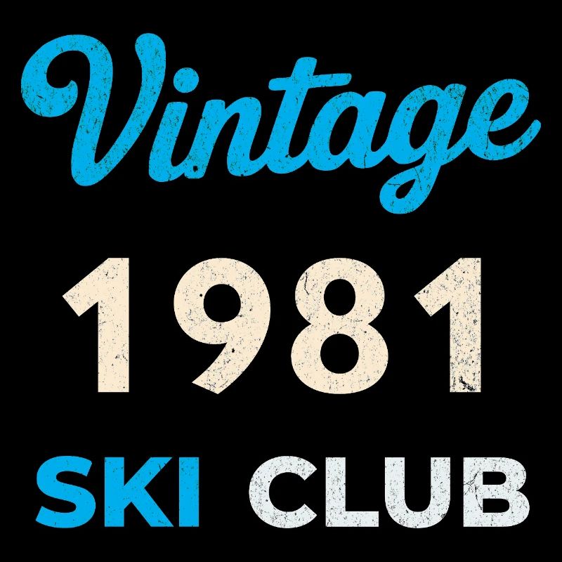 Vintage 1981 – Ski Club Retro Birth Year Gift