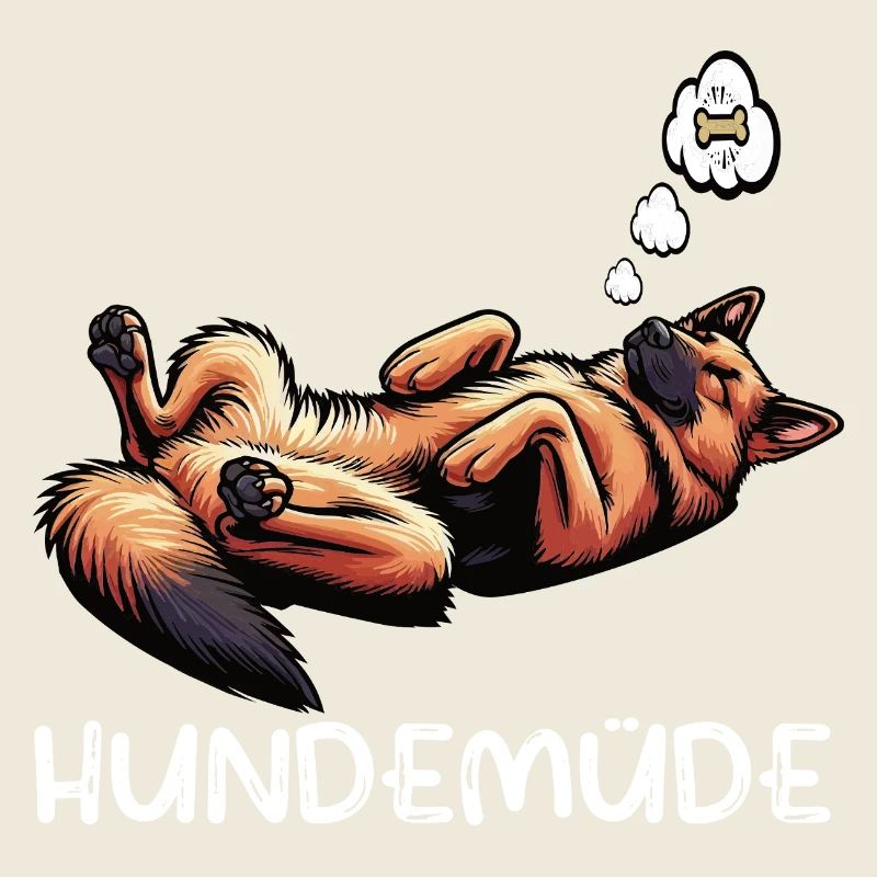 Hundemüde Deutscher Schäferhund Schäferhundhalter