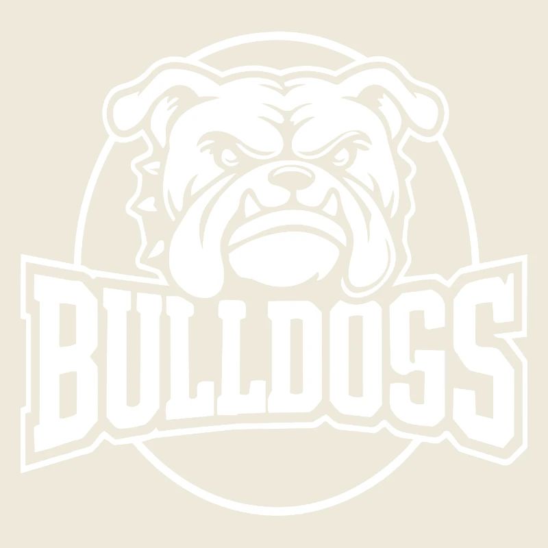 Bulldog Crest Bold Monochrome