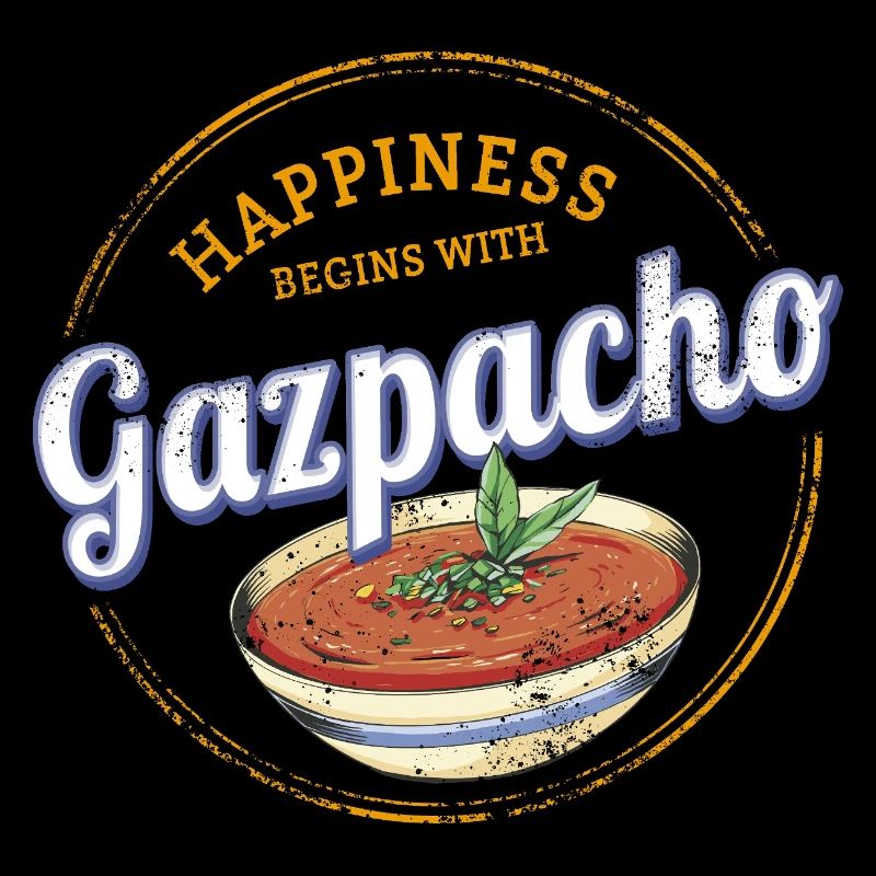 Gazpacho Suppe Retro Koch Vintage Gourmet Spanien