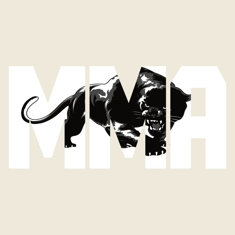 Design MMA avec un gros chat