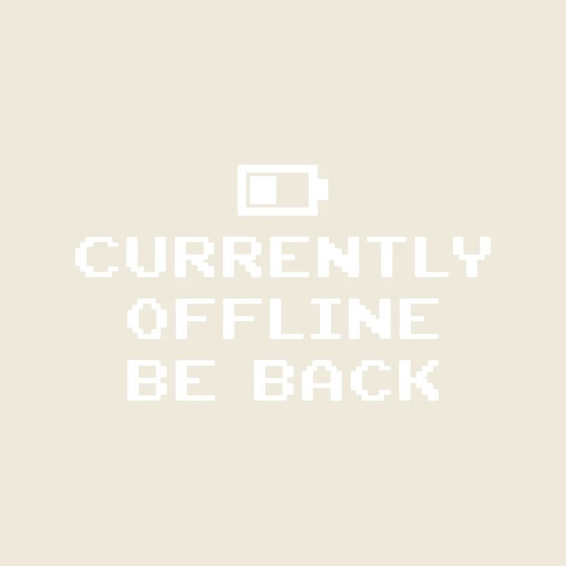 Currently Offline Be Back Akku leer