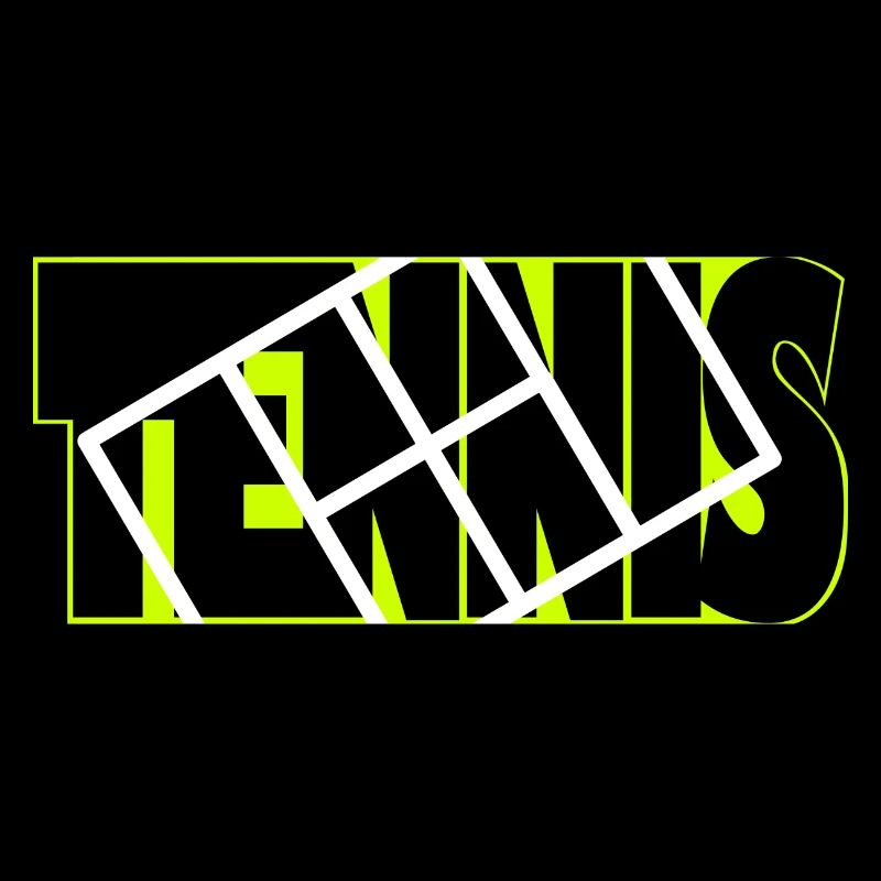 TENNIS Neon Grid Overlay