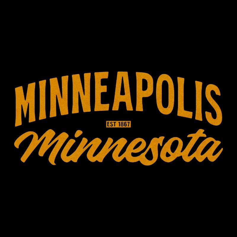 Minneapolis Script Vintage Orange