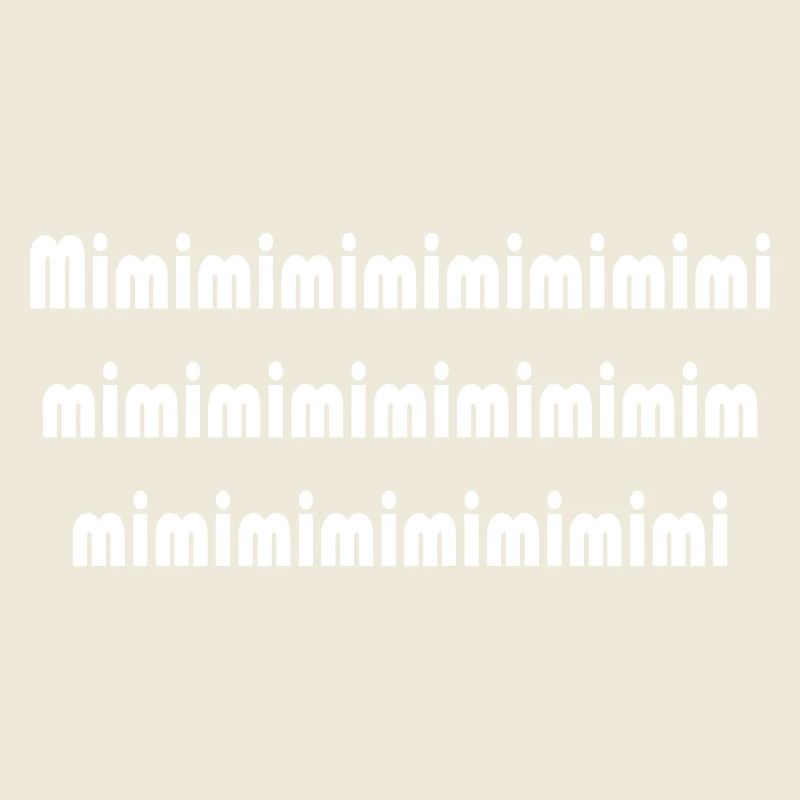 Mimi Typografie Muster Pattern