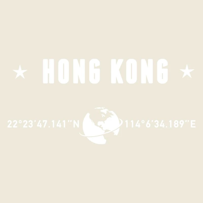 Hong Kong Coordine Typographie Blanche