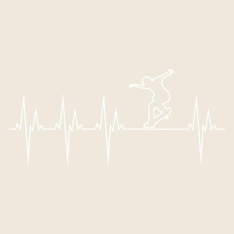 Skateboard Elektrokardiogramm EKG Skateboard