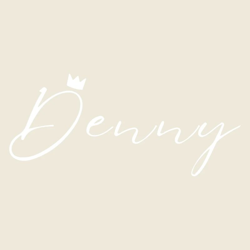 Denny Name König T-Shirt Geschenk Männer