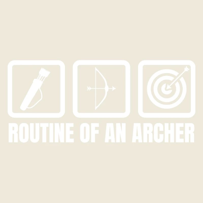 Routine eines Bogenschützen