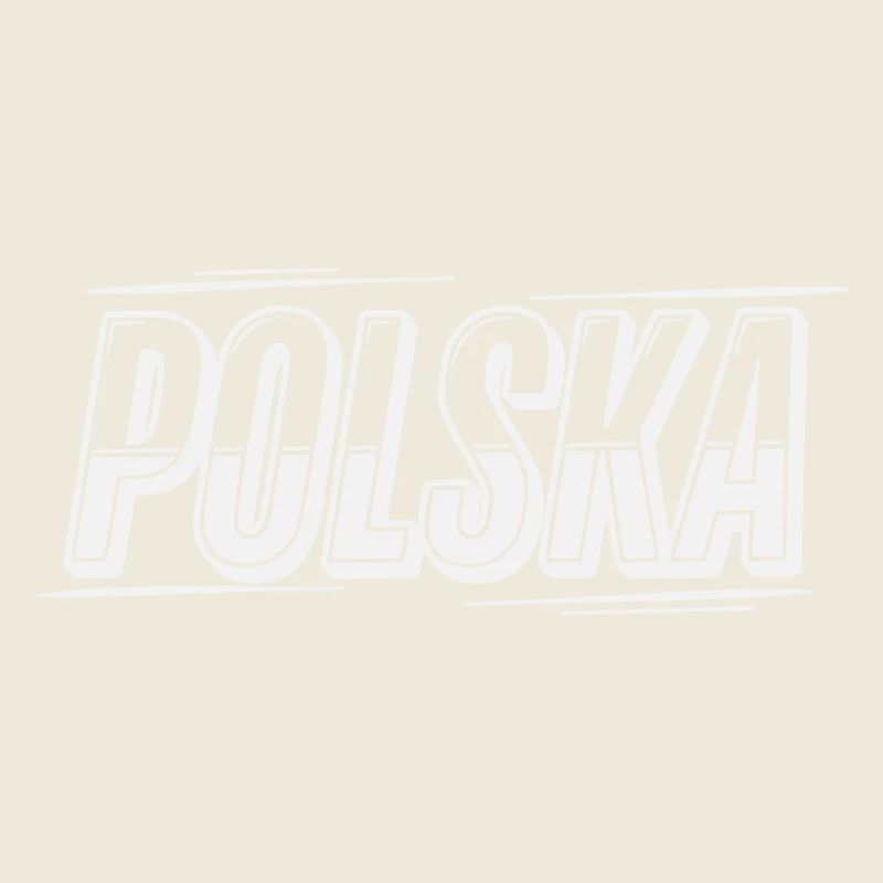 Polska Outline Font Design