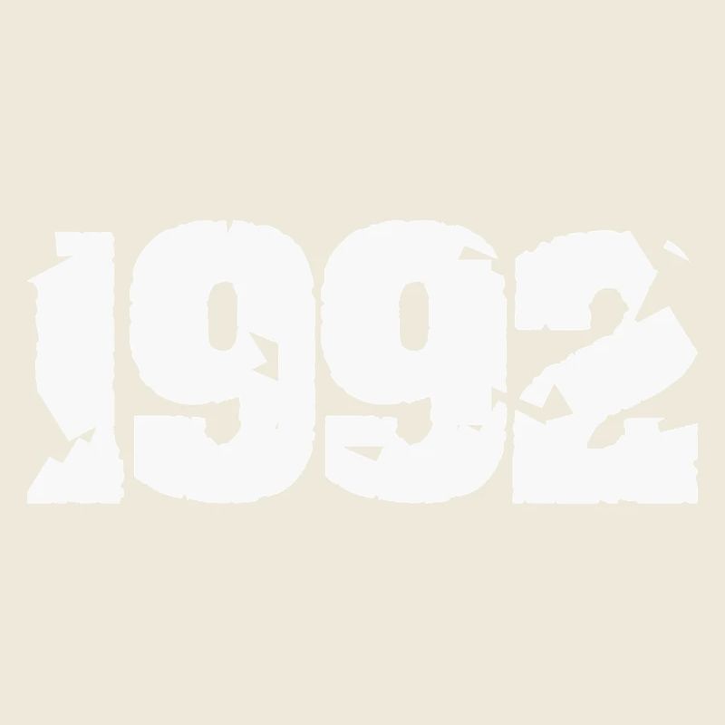 1992 Design rétro cassé