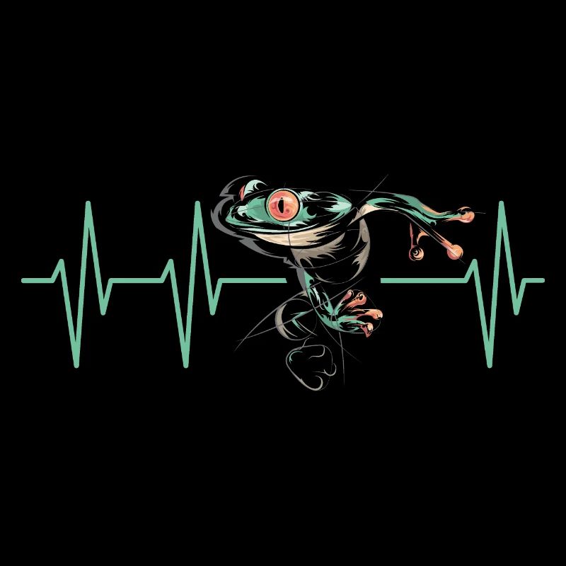 frog pulse heartbeat poison dart frogSymbol icon