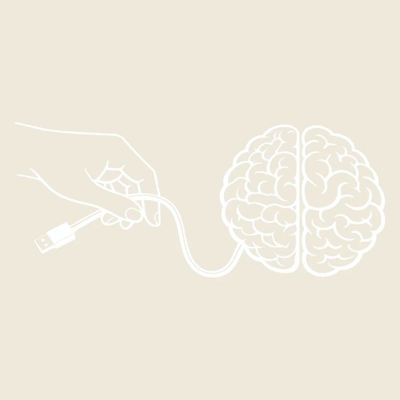 Connecteur de câble Brain Head Intelligence Intelligence artificielle