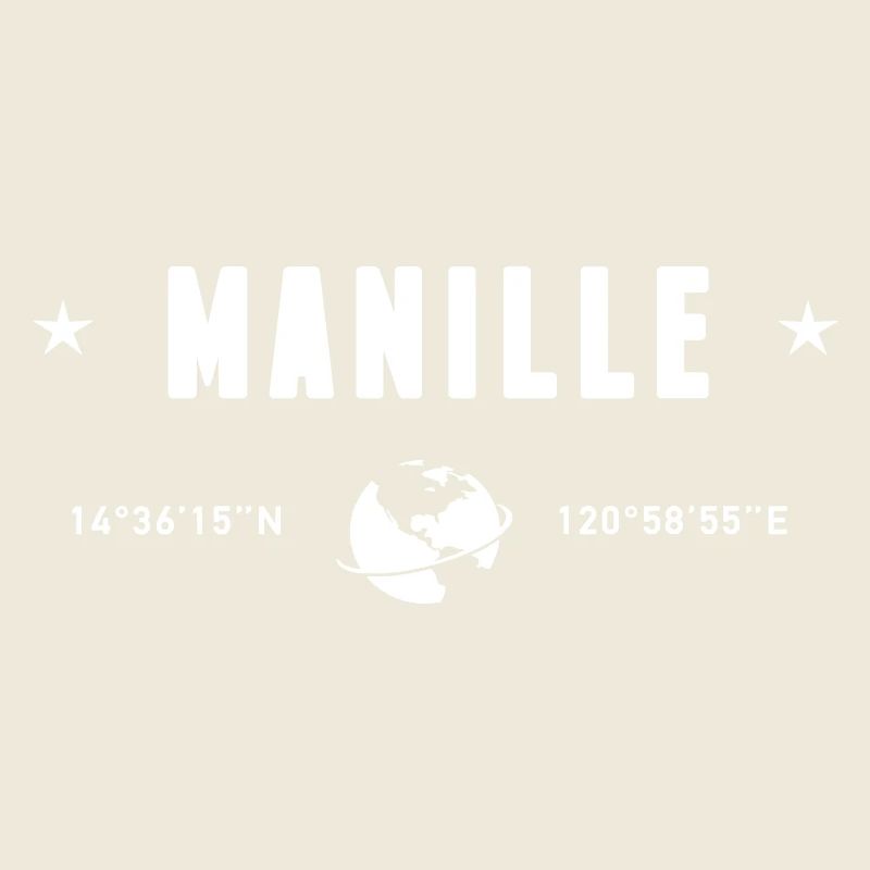 Manille Philippines Coordonnées Terre Blanc
