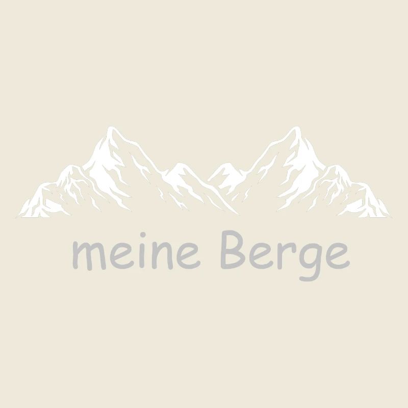 meine Berge Tshirt mit Bergsilhouette