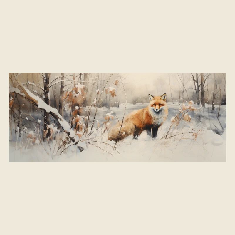 Fox Landscape Snow