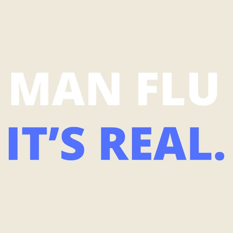 Mann Grippe Es ist echte Illustration