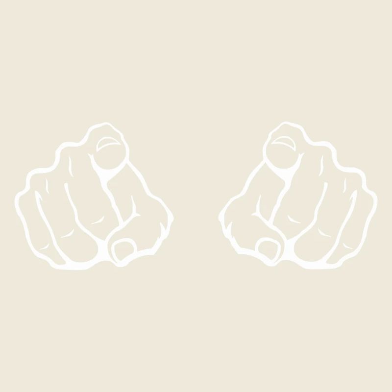 Zwei Zeigefinger Blickfang