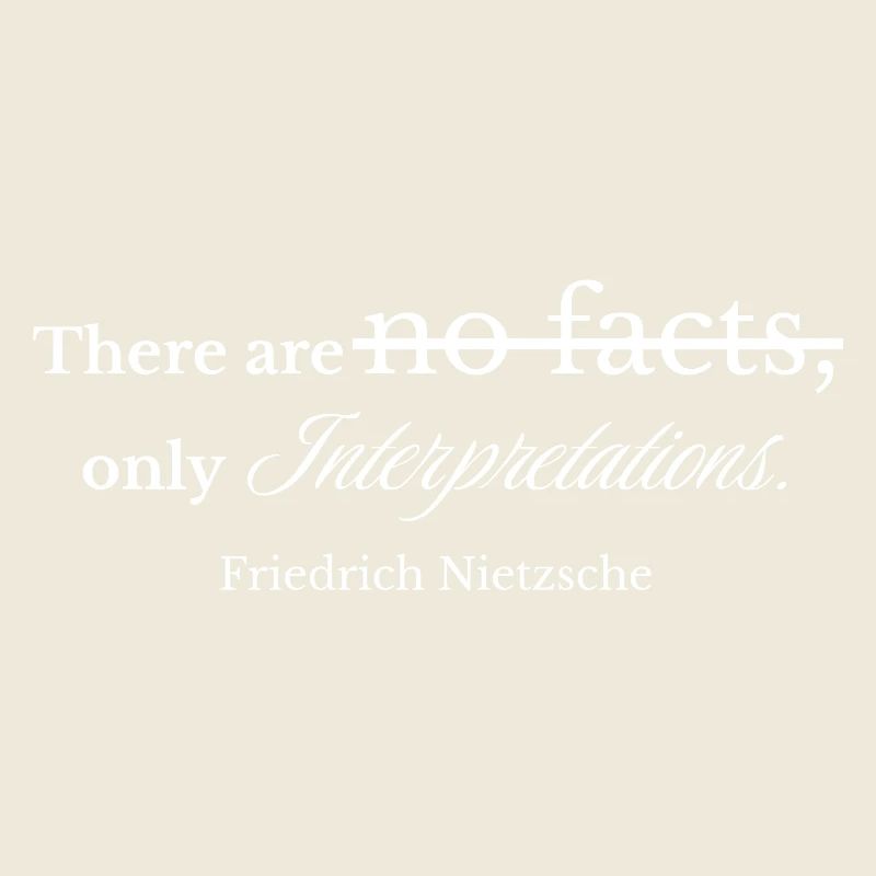 Interpretations Over Facts - Vintage Script