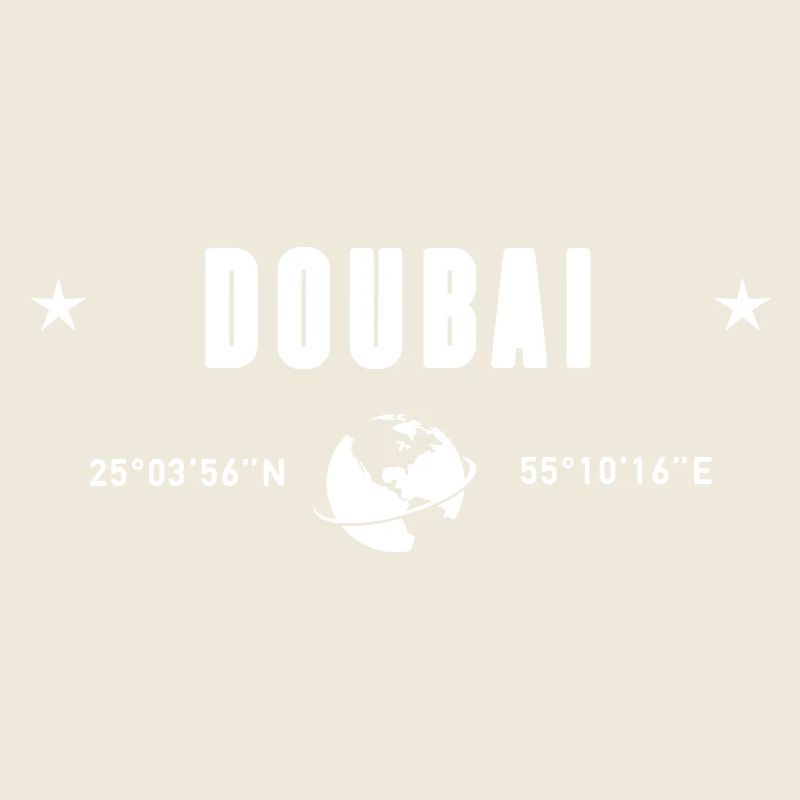 Dubai, VAE Koordinaten Planet Erde Weiß