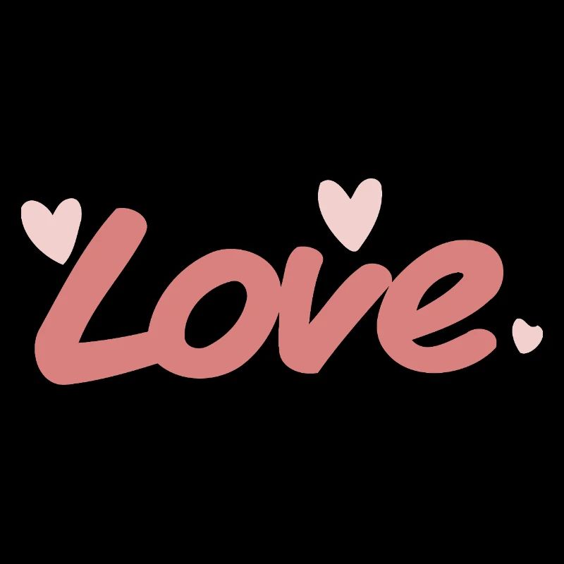 Love Pink Calligraphy Brush