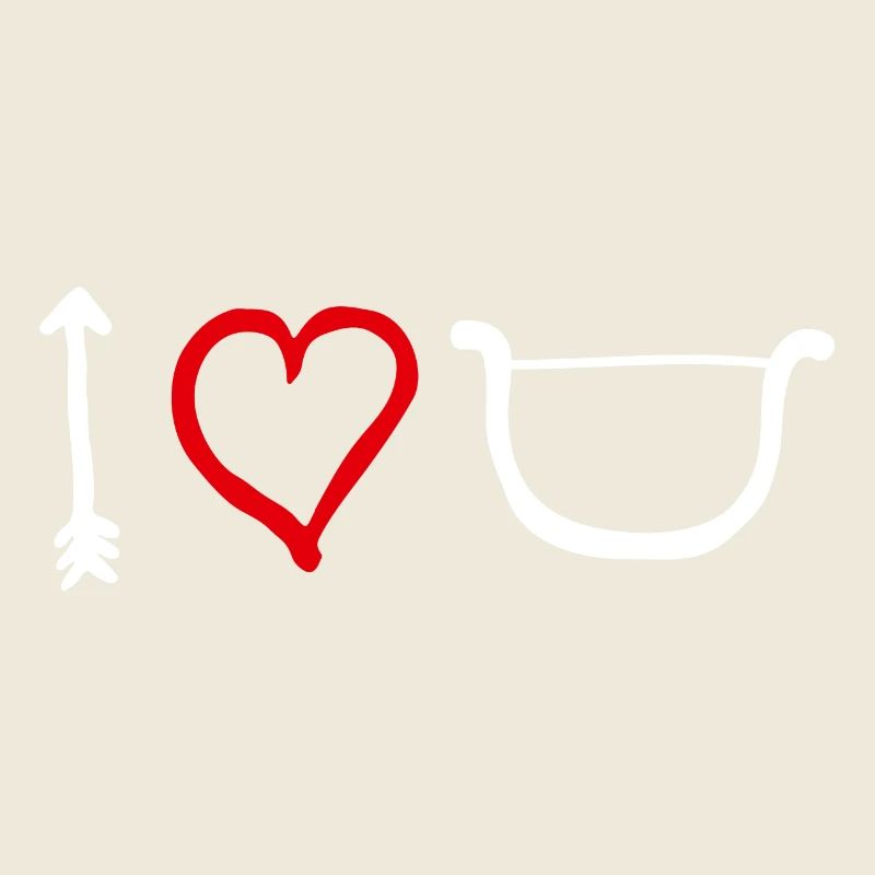 Je t’aime, Bow Heart Cupid Saint-Valentin