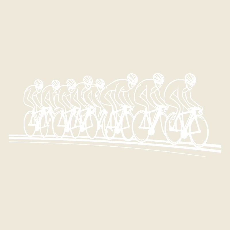 Cyclist Line Art