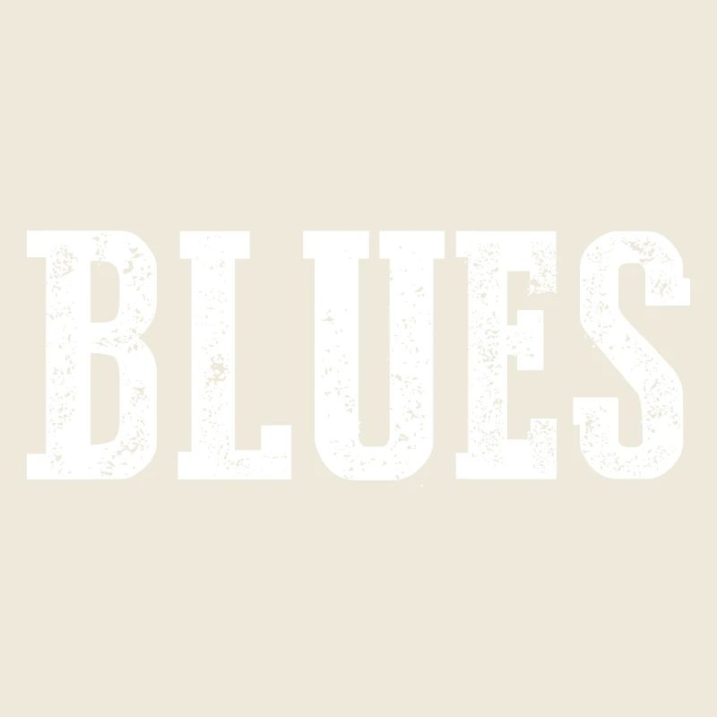 Conception de typographie vintage blues