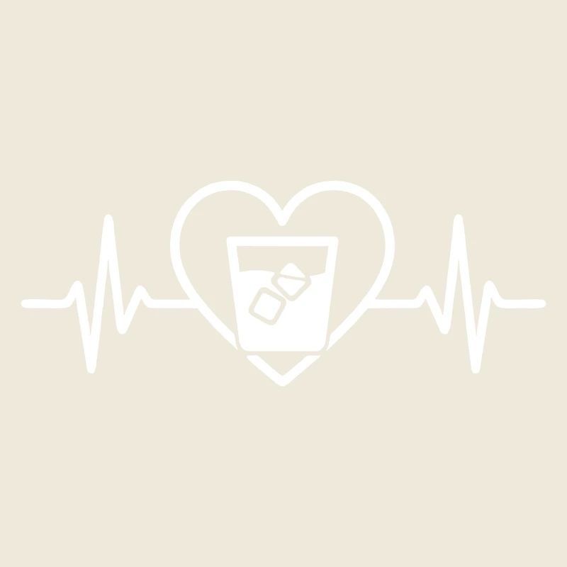 Whisky Herz Glas Eleganter Aperitif