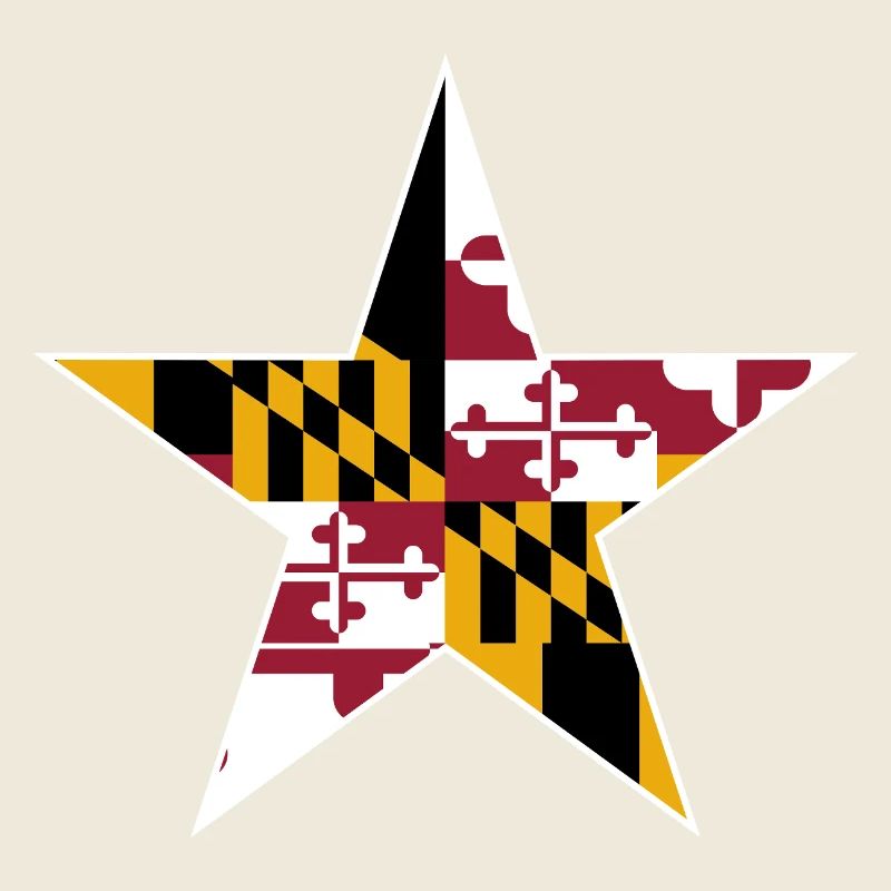 Conception d’étoile du drapeau du Maryland