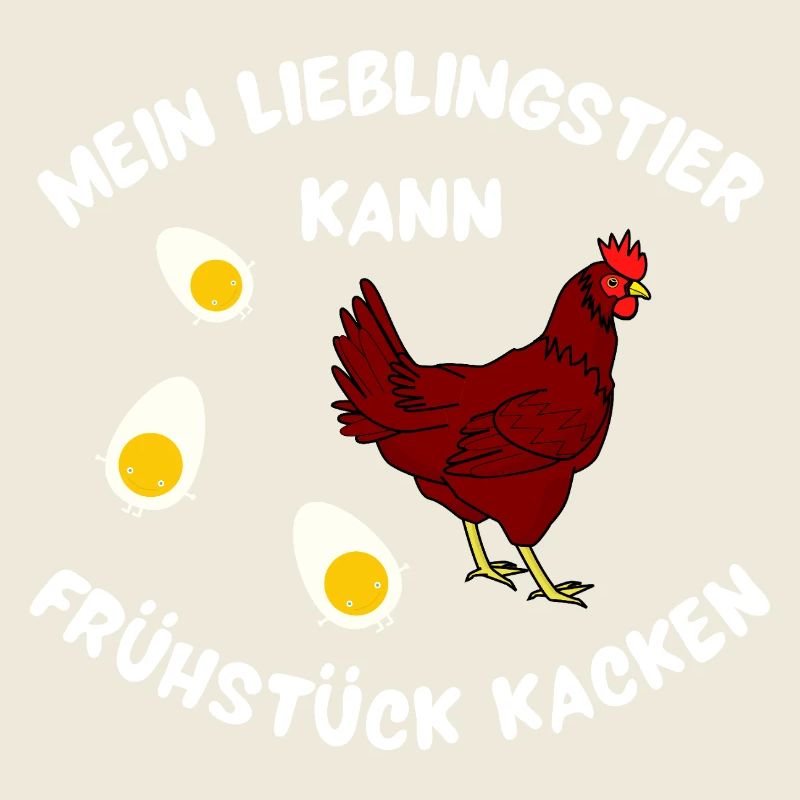 Poulet avec délice pour le petit-déjeuner design