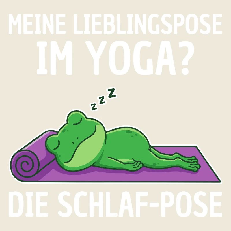 Posture préférée des grenouilles de yoga : dormir