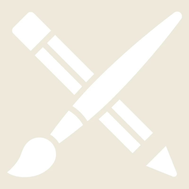 Pinsel, Bleistift, Basteln, Kunst Symbol