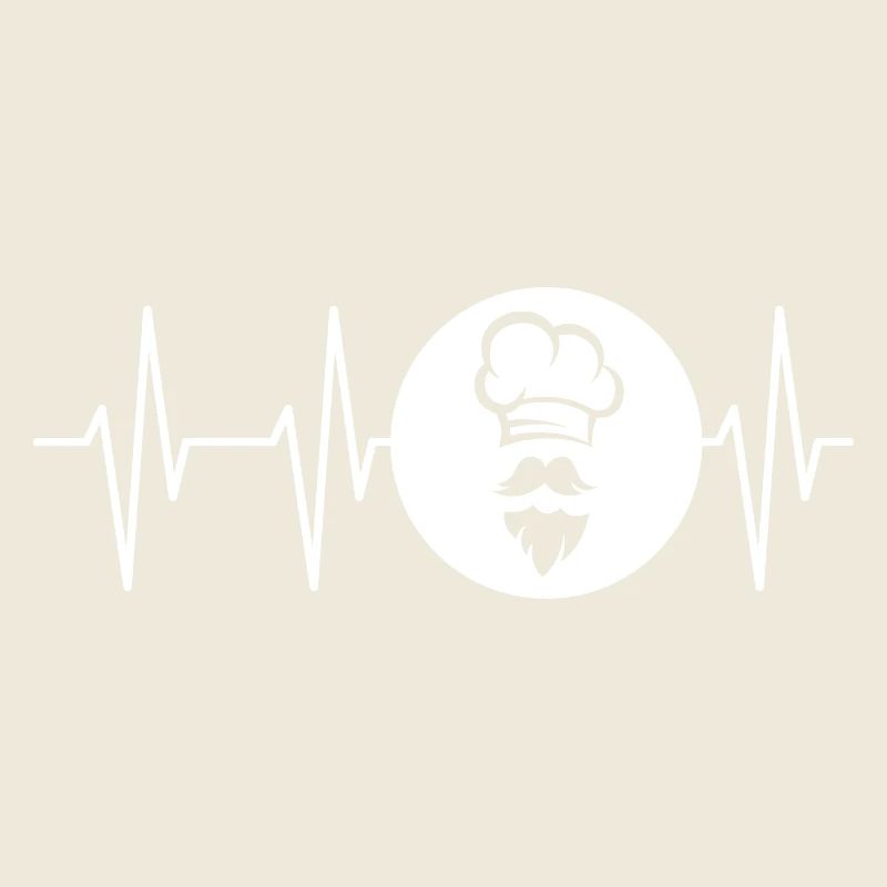 Herzschlag Bäckerei Bäcker Bart Puls Meister icon